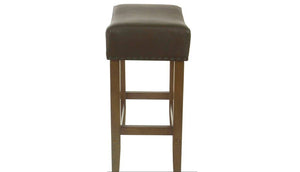 24" Expresso Rumford Saddle Counter Stool with Wood Leg 7369