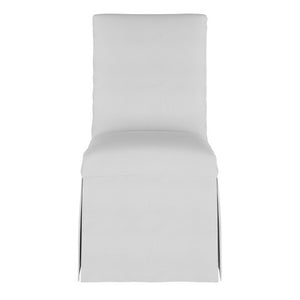 Slipcover Dining Chair in Twill White #9623