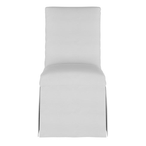 Slipcover Dining Chair in Twill White #9623