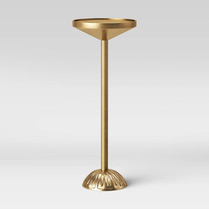 Catalana Round Figural Metal Drink Table Brass 7370