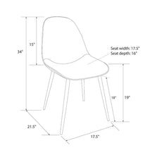 Load image into Gallery viewer, 2pc Copley Upholstered Dining Chairs
