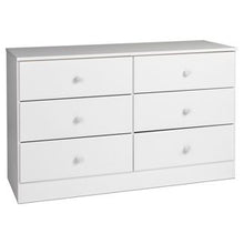 Load image into Gallery viewer, 6 Drawers Astrid Dresser White
