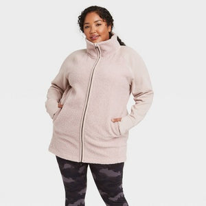 Women's Sherpa Full Zip Long Jacket
