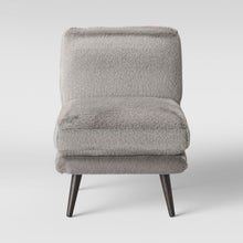 Load image into Gallery viewer, Harper Faux Fur Slipper Chair Gray 7367
