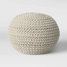 Load image into Gallery viewer, Cloverly Chunky Knit Pouf
