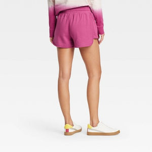 Women's Mid-Rise French Terry Pull-On Shorts