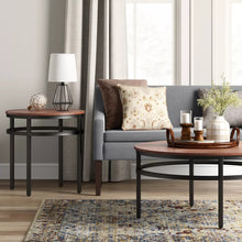 Load image into Gallery viewer, Nashua Settee Bench with Short Back Fabric Gray - Threshold™ SB2257
