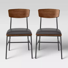 Load image into Gallery viewer, 2pk Telstar Mid-Century Modern Mixed Material Dining Chair
