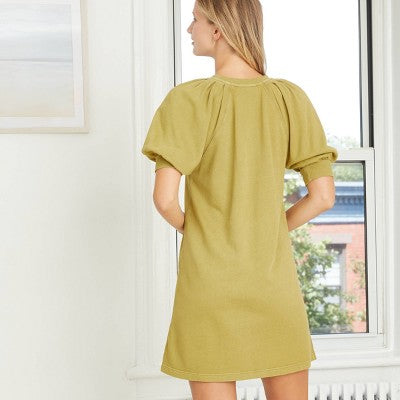Women's Puff Short Sleeve Tshirt Dress