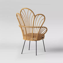 Load image into Gallery viewer, Avocet Rattan Fan Back Accent Chair
