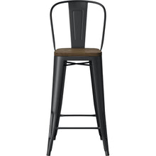 Load image into Gallery viewer, Carlisle Barstool with Wood Seat  7338
