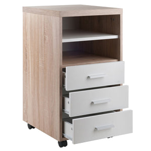Kenner Mobile Storage Cabinet Wood - Winsome 7315