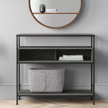 Load image into Gallery viewer, Fulham Glass Top Console Table with Wood Shelves - Project 62™ MRM1885
