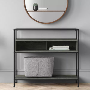 Fulham Glass Top Console Table with Wood Shelves - Project 62™ MRM1885