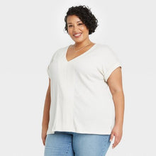 Load image into Gallery viewer, Women&#39;s Plus Size Short Sleeve Blouse
