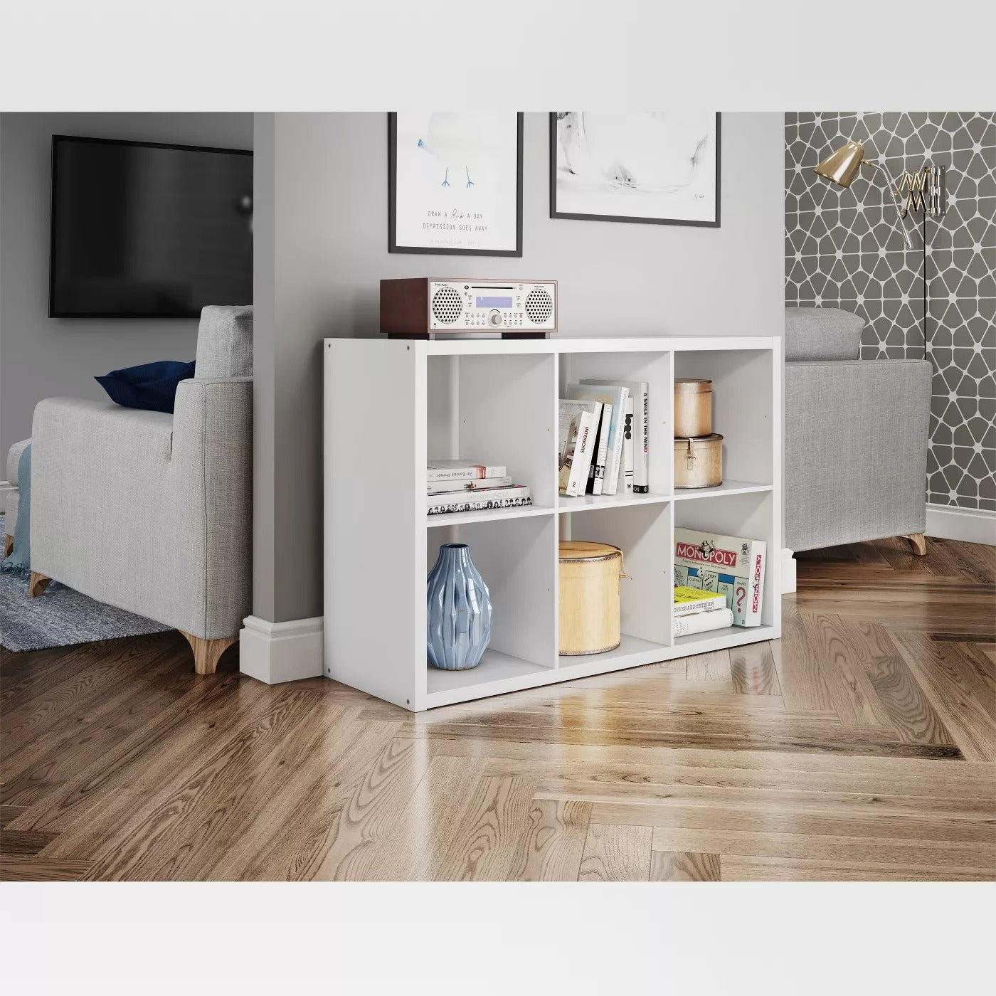 6 Cube Organizer Shelf 13