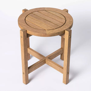Bluffdale Wood  Patio Accent Table - Threshold™ designed with Studio McGee 5059RR