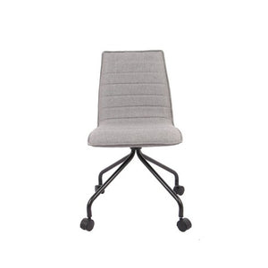 Modern Rolling Office Chair with Channeling Charcoal Gray #1093HW