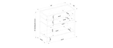 Load image into Gallery viewer, Fulham Glass Top Console Table with Wood Shelves - Project 62™ MRM1885
