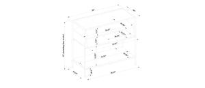 Fulham Glass Top Console Table with Wood Shelves - Project 62™ MRM1885