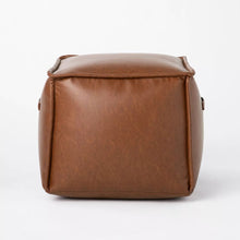 Load image into Gallery viewer, Evanston Leather Cube Pouf - Threshold™ designed with Studio McGee 634AH
