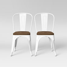 Load image into Gallery viewer, Set of (2) White High back Dining Chairs #9199

