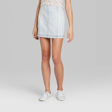 Load image into Gallery viewer, Women&#39;s Seamed Denim Mini Skirt - Wild Fable TGT1107
