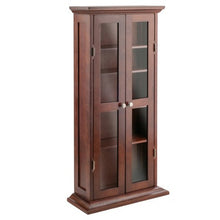 Load image into Gallery viewer, Dvd-Cd Cabinet - Antique Walnut - Winsome #9073
