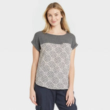 Load image into Gallery viewer, Women's Short Sleeve Woven T-Shirt
