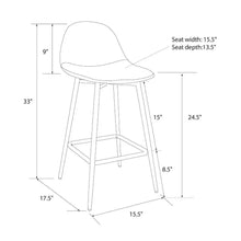 Load image into Gallery viewer, Copley Upholstered Counter Height Barstool
