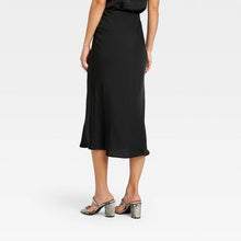 Load image into Gallery viewer, Women&#39;s High Rise Midi Slip A-Line Skirt
