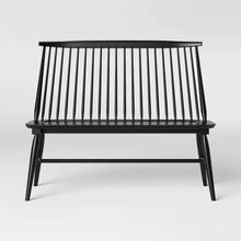 Load image into Gallery viewer, Harwich High Back Windsor Bench Black - Threshold™ 4009RR
