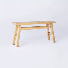 Load image into Gallery viewer, Wooden Bench Natural - Threshold™ designed with Studio McGee 4010RR
