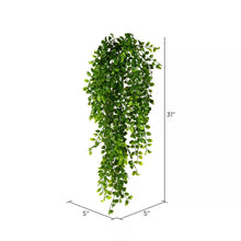 Load image into Gallery viewer, Vickerman 31&quot; Artificial Green Mini Leaf Hanging Bush, Pack of 2
