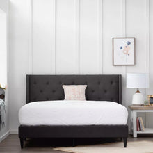 Load image into Gallery viewer, Isabella Upholstered Wingback Diamond Tufted Platform Bed
