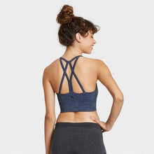 Load image into Gallery viewer, Women's Strappy Longline Brushed Jersey Bra
