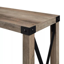 Load image into Gallery viewer, Urban Industrial Farmhouse Metal X Entry Table - Saracina Home 631AH
