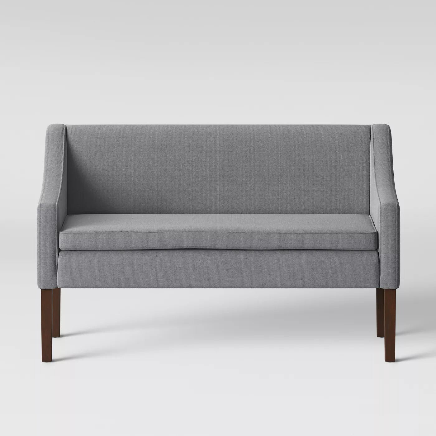Nashua Settee Bench with Short Back Fabric Gray - Threshold™ SB2257
