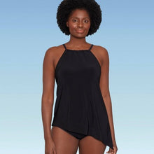 Load image into Gallery viewer, Women&#39;s Slimming Control Asymmetrical Hem Tankini Top

