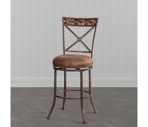 Compton Swivel Counter Height Stool Brown - Hillsdale Furniture 7647