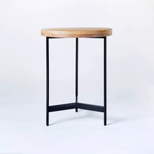 Load image into Gallery viewer, Villa Park Round Wooden End Table Brown - Threshold™ designed with Studio McGee 586AH
