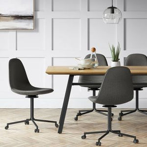 Copley Swivel Dining Chair with Casters