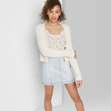 Load image into Gallery viewer, Women&#39;s Seamed Denim Mini Skirt - Wild Fable TGT1107
