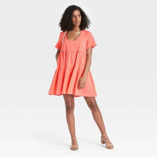 Load image into Gallery viewer, Women's Flutter Short Sleeve Tiered Dress
