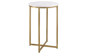 16" X Base Glam Round Side Table 2042