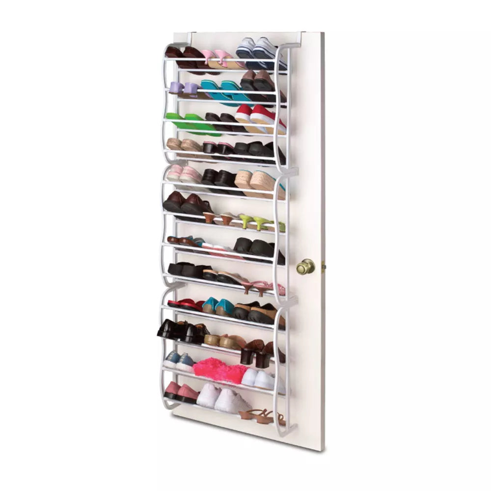 36 Pair Shoe Rack, White