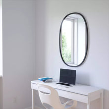 Load image into Gallery viewer, 24&quot;x 36&quot; Hub Wall Mirror Oval Black - Umbra 1071AH
