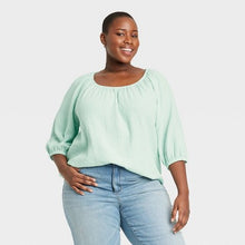 Load image into Gallery viewer, Women&#39;s Plus Size 3/4th Sleeve Blouse
