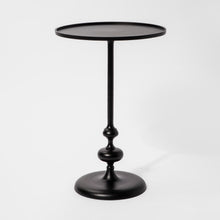 Load image into Gallery viewer, Londonberry Turned Metal Accent Table Black 2019
