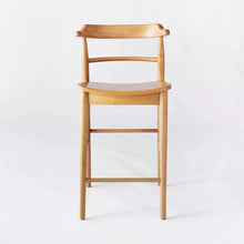 Load image into Gallery viewer, Kaysville Curved Back Wood Counter Height Barstool
